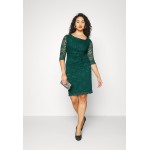 Kobiety DRESS | Swing Sukienka koktajlowa - smaragd/ciemnozielony - FN30806