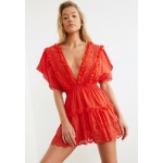 Kobiety DRESS | Trendyol Sukienka koktajlowa - red/czerwony - DF46674