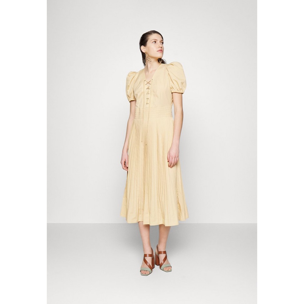 Kobiety DRESS | TWINSET DRESS - Sukienka koktajlowa - cuban sand/piaskowy - SL16631