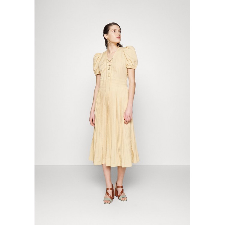 Kobiety DRESS | TWINSET DRESS - Sukienka koktajlowa - cuban sand/piaskowy - SL16631