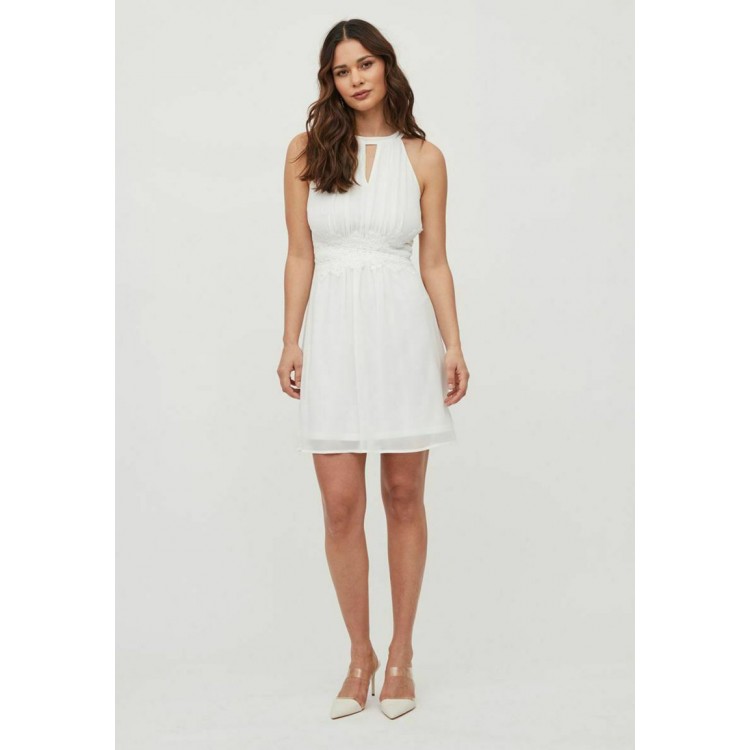 Kobiety DRESS | Vila VIMILINA HALTERNECK DRESS - Sukienka koktajlowa - snow white/biały - RW47181