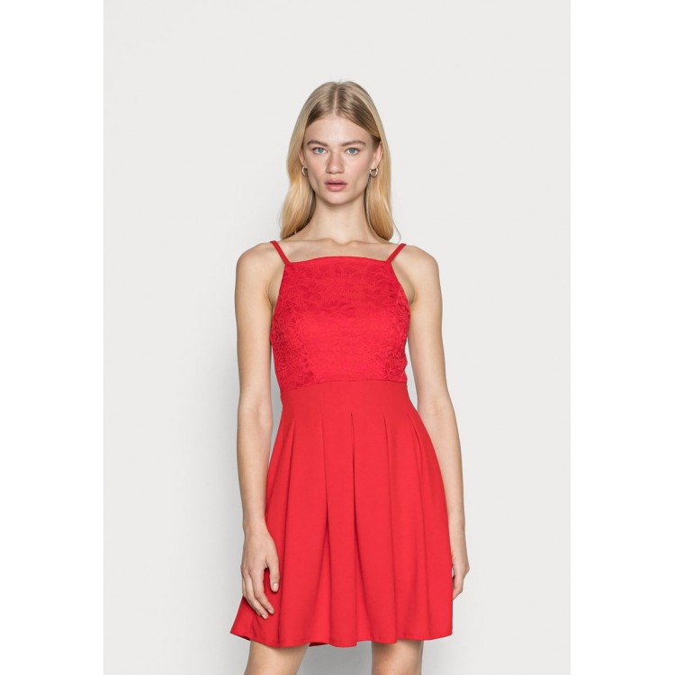Kobiety DRESS | WAL G. JIMMY SKATER DRESS - Sukienka koktajlowa - red/czerwony - PQ73927