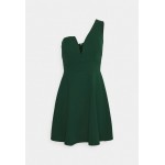 Kobiety DRESS | WAL G PETITE ANNIE ONE SHOULDER SKATER DRESS - Sukienka z dżerseju - forest green/ciemnozielony - EJ89491