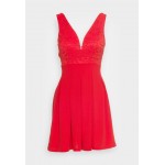 Kobiety DRESS | WAL G. TAYLOR V NECK SKATER DRESS - Sukienka koktajlowa - red/czerwony - ZD51554