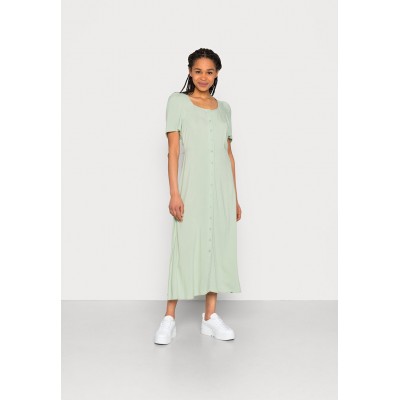 Kobiety DRESS | b.young JOELLA LONG DRESS - Sukienka koszulowa - frosty green/zielony - EP47151