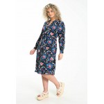 Kobiety DRESS | Cassis GRANDES FLEURS - Sukienka koszulowa - marine/niebieski - YR06748