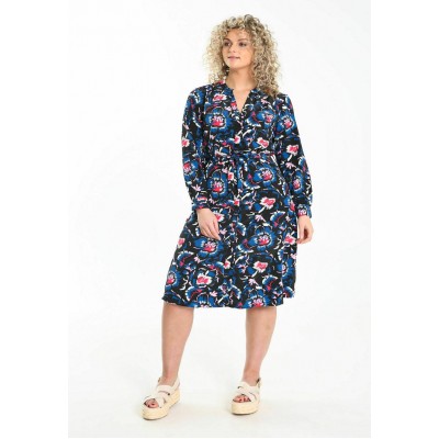 Kobiety DRESS | Cassis GRANDES FLEURS - Sukienka koszulowa - marine/niebieski - YR06748