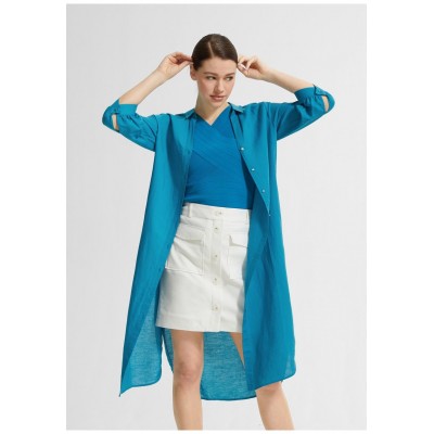 Kobiety DRESS | comma Sukienka koszulowa - blue/niebieski - WN46831