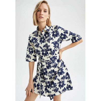 Kobiety DRESS | DeFacto Sukienka koszulowa - white/blue/biały - VS58207