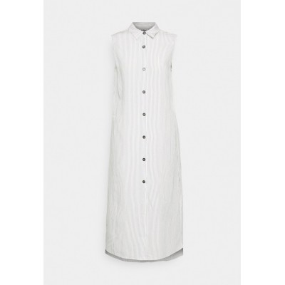 Kobiety DRESS | Ecoalf VERALF DRESS WOMAN - Sukienka koszulowa - white/navy/mleczny - EO11078