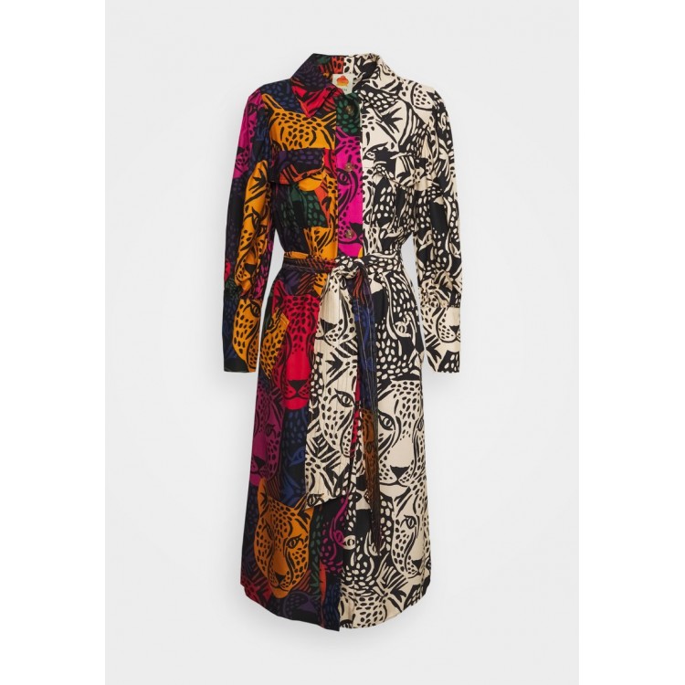 Kobiety DRESS | Farm Rio MIXED MIDNIGHT LEOPARDS DRESS - Sukienka koszulowa - multicoloured/wielokolorowy - XG67372