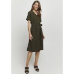 Kobiety DRESS | Fransa FRFAMADDIE - Sukienka koszulowa - olive night/szary denim - GL67956