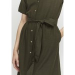 Kobiety DRESS | Fransa FRFAMADDIE - Sukienka koszulowa - olive night/szary denim - GL67956