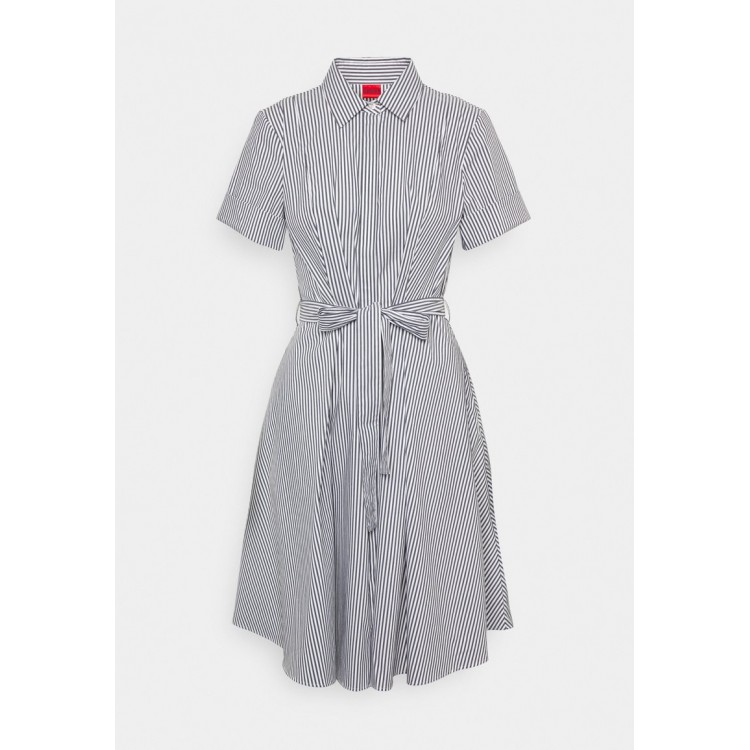Kobiety DRESS | HUGO KEKALIANA - Sukienka koszulowa - navy/white/granatowy melanż - QG44614