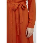 Kobiety DRESS | ICHI IHMAIN DR - Sukienka koszulowa - pureed pumpkin/pomarańczowy - DK79946