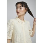 Kobiety DRESS | ICHI Sukienka koszulowa - vanilla custard/jasnożółty - SW31620