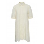 Kobiety DRESS | ICHI Sukienka koszulowa - vanilla custard/jasnożółty - SW31620