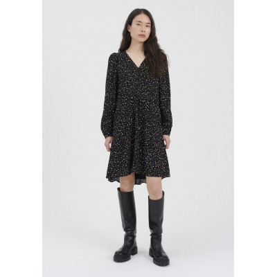 Kobiety DRESS | InWear NILAIW  - Sukienka koszulowa - black small dots/czarny - IB78921