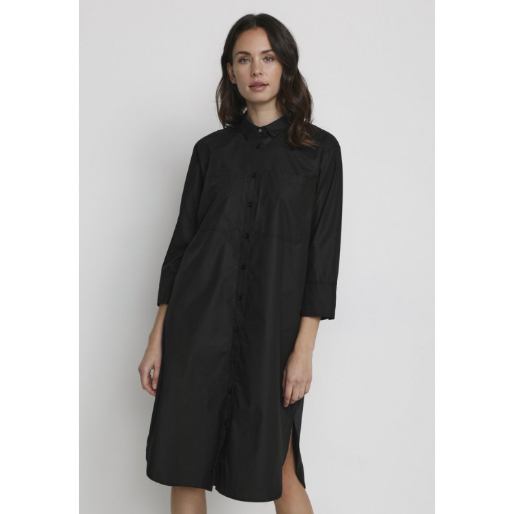 Kobiety DRESS | Kaffe ALEA LOLLY - Sukienka koszulowa - black deep/czarny melanż - YB05406