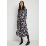 Kobiety DRESS | Kaffe BPSABINA - Sukienka koszulowa - chalk/blue leaf strokes/niebieski - EI48757