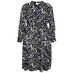 Kobiety DRESS | Kaffe Curve Sukienka koszulowa - black/white/green marbel print/czarny - PJ39214
