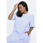 Kobiety DRESS | Kaffe Curve Sukienka koszulowa - blue white narrow stripe/niebieski - XA08219