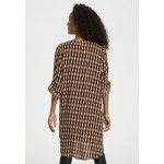 Kobiety DRESS | Kaffe KAMARANA - Sukienka koszulowa - candy pink/thrush braid print/brązowy - BG78204