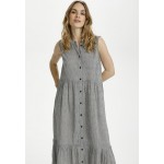 Kobiety DRESS | Kaffe KAVIVIAN - Sukienka koszulowa - black / chalk stripe/czarny - GW63491