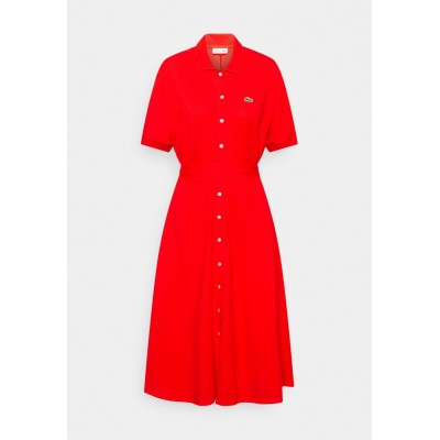 Kobiety DRESS | Lacoste Sukienka koszulowa - fireman/czerwony - NY77509