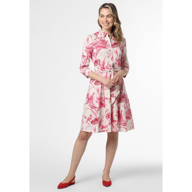 Kobiety DRESS | Marie Lund Sukienka koszulowa - ecru pink/różowy - HD41007