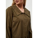 Kobiety DRESS | Minus DELPHIA - Sukienka koszulowa - dark olive/oliwkowy - UN84980