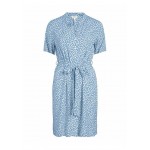 Kobiety DRESS | Object MINIKLEID PRINT - Sukienka koszulowa - serenity/jasnoniebieski - JK24834