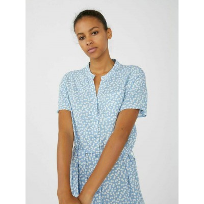 Kobiety DRESS | Object MINIKLEID PRINT - Sukienka koszulowa - serenity/jasnoniebieski - JK24834