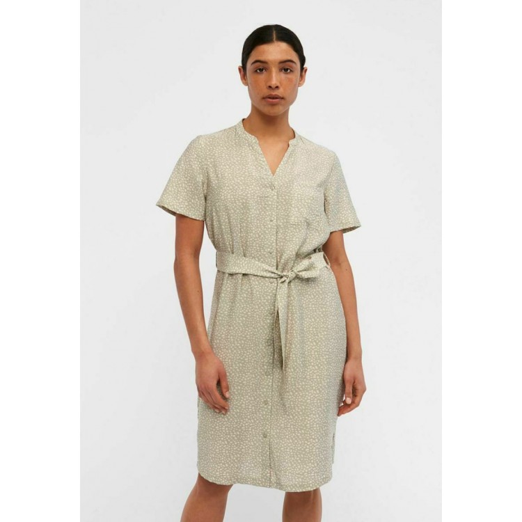 Kobiety DRESS | Object NOOS - Sukienka koszulowa - seagrass/jasnozielony - GH23157