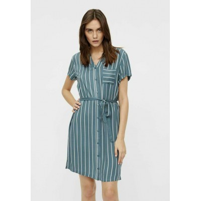 Kobiety DRESS | Object Sukienka koszulowa - blue mirage/niebieski melanż - JD11985