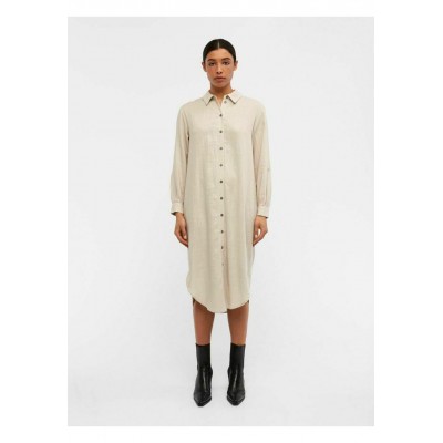 Kobiety DRESS | Object Sukienka koszulowa - sandshell/mleczny - XV31795