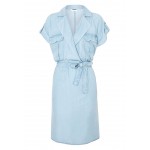 Kobiety DRESS | Object Tall NMVERA ENDI DRESS - Sukienka koszulowa - light blue denim/niebieski - HG67000