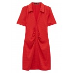 Kobiety DRESS | PULL&BEAR Sukienka koszulowa - red/czerwony - UM17779