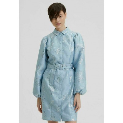Kobiety DRESS | Selected Femme GEBLÜMTES - Sukienka koszulowa - blue bell/niebieski - EF65281