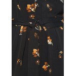 Kobiety DRESS | Selected Femme Petite SLFWALDA MIDI DRESS - Sukienka koszulowa - black/czarny - TN00225