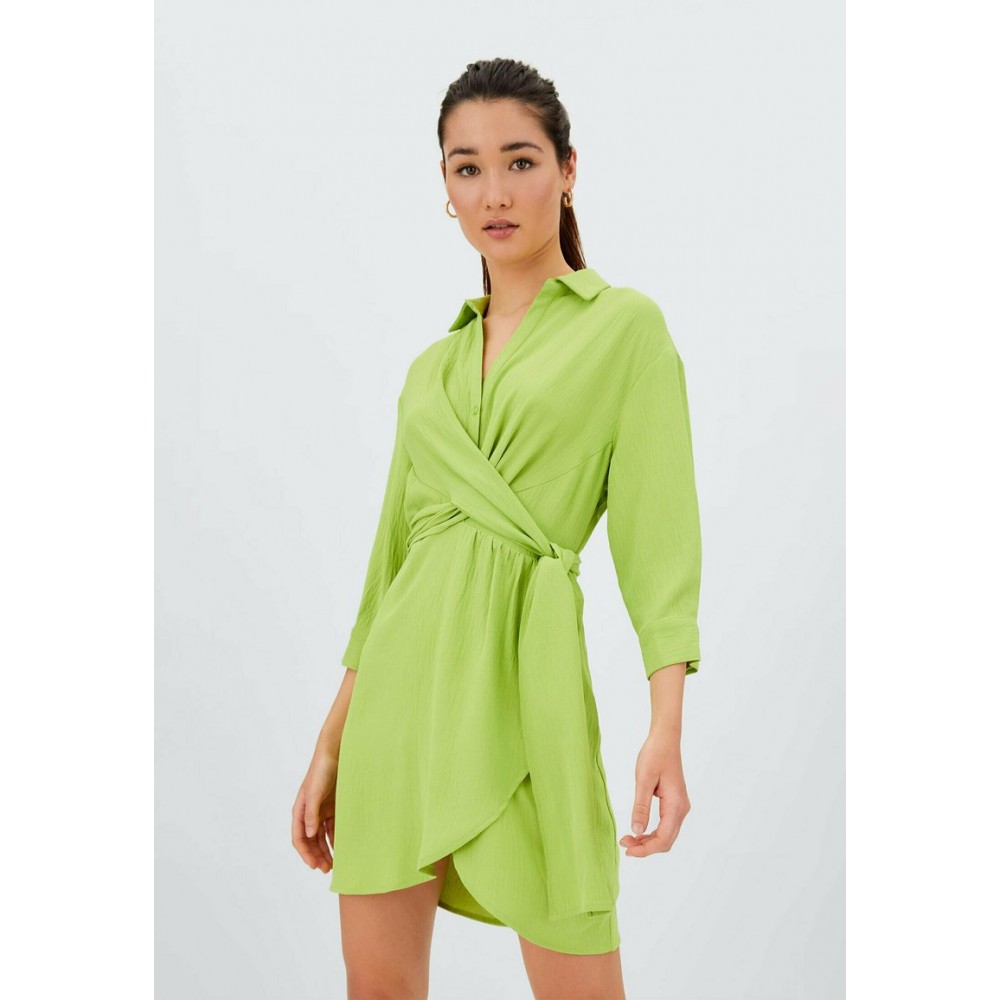 Kobiety DRESS | Stradivarius Sukienka koszulowa - green/zielony - NU68089