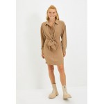 Kobiety DRESS | Trendyol Sukienka koszulowa - beige/beżowy - EV81329