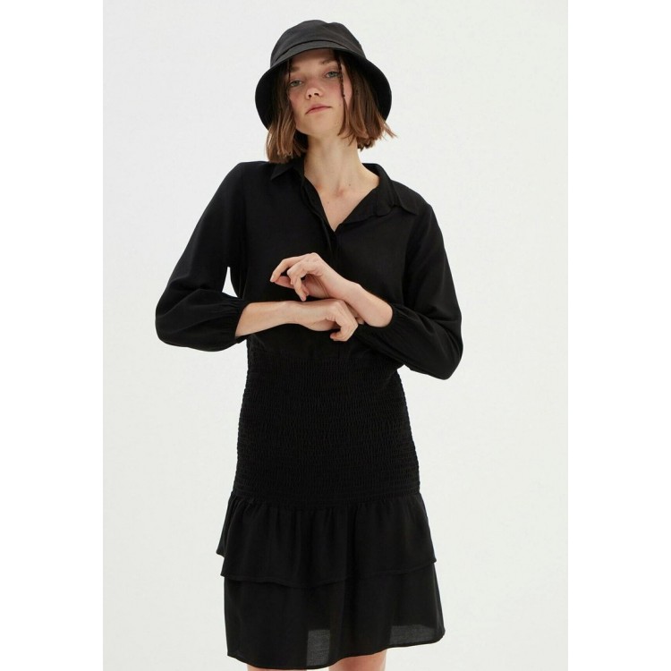 Kobiety DRESS | Trendyol Sukienka koszulowa - black/czarny - RN88489