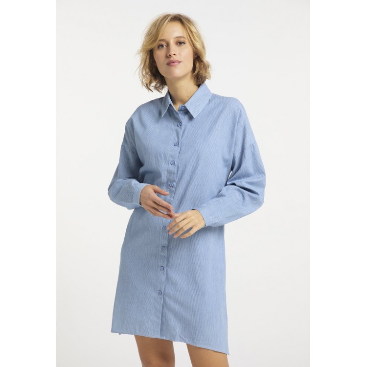 Kobiety DRESS | usha Sukienka koszulowa - hellblau/jasnoniebieski - WC87624