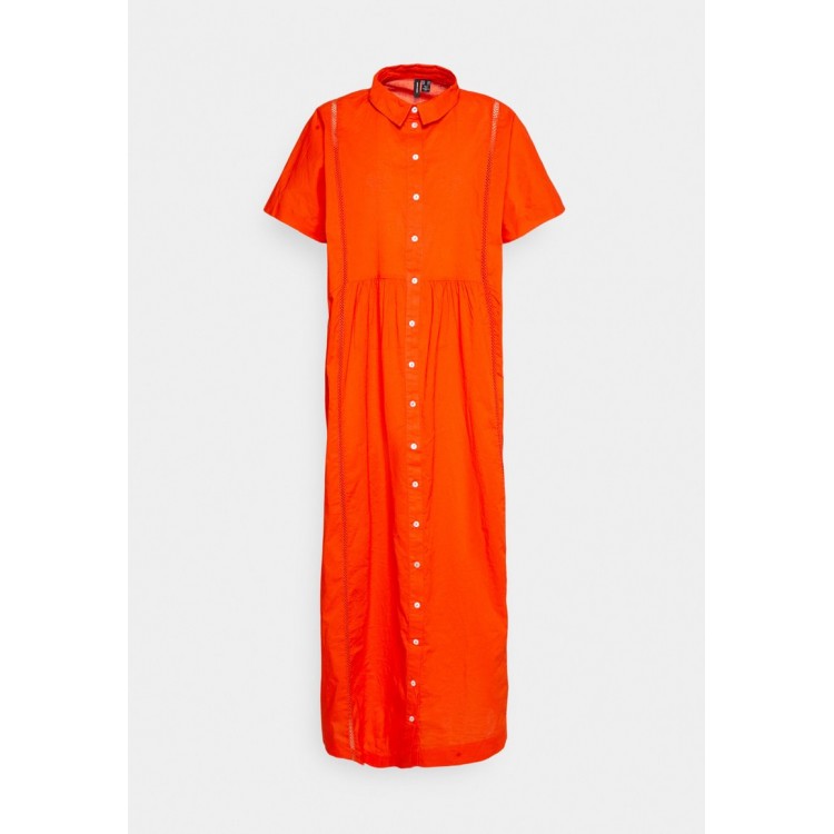 Kobiety DRESS | Vero Moda Tall VMJILLA DRESS - Sukienka koszulowa - spicy orange/czerwony - JQ96336