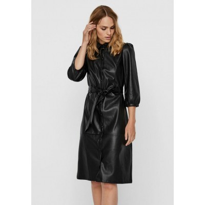 Kobiety DRESS | Vero Moda VMBUTTER  - Sukienka koszulowa - black/czarny - UK86802