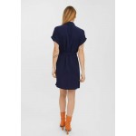 Kobiety DRESS | Vero Moda VMEASY DRESS - Sukienka koszulowa - navy blazer/metaliczny niebieski - QB10132