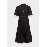 Kobiety DRESS | Vero Moda VMHILSA CALF DRESS - Sukienka koszulowa - black/czarny - TE47154
