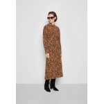 Kobiety DRESS | Victoria Beckham FLUID SHIRT DRESS - Sukienka koszulowa - brown/orange/turquoise/brązowy - ZM56004