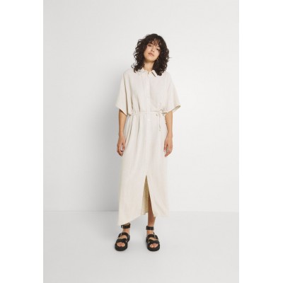 Kobiety DRESS | Weekday CORINNA DRESS - Sukienka koszulowa - beige/biały - BC37747